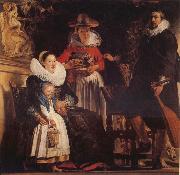 Jacob Jordaens The Family of the Artist oil painting on canvas